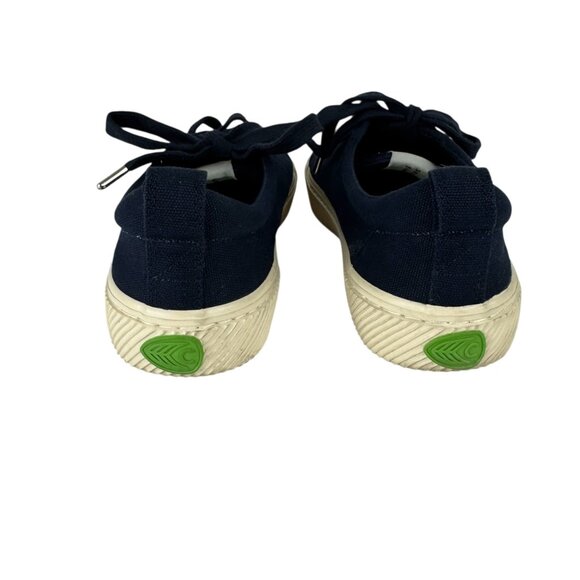 Cariuma OCA Low Navy Blue Canvas Sneaker Women's 7.5 Casual Comfortable - Picture 5 of 12